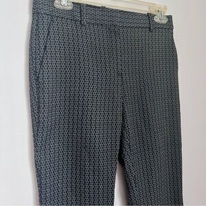 THEORY TREECA SHADOW JACQUARD CROPPED DRESS PANTS EUC SIZE 0
